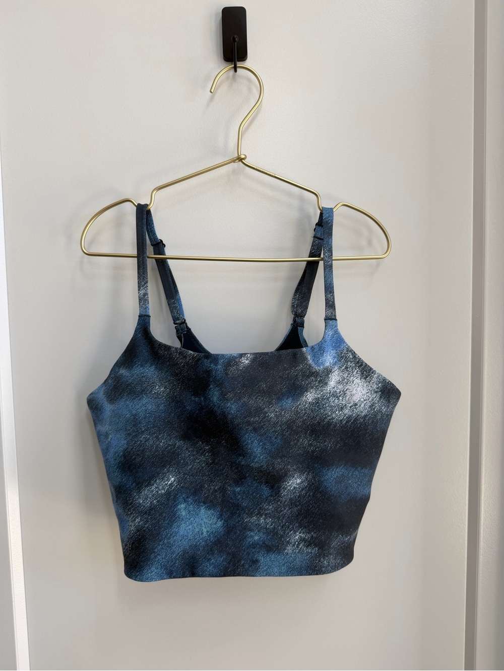 Nike Blue Black Tie-Dye Crop Camisole